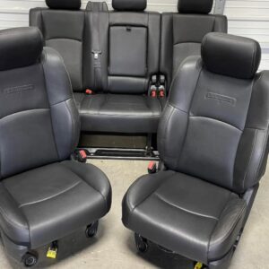Ram 2500 3500 mega cab black leather Laramie front and rear seats